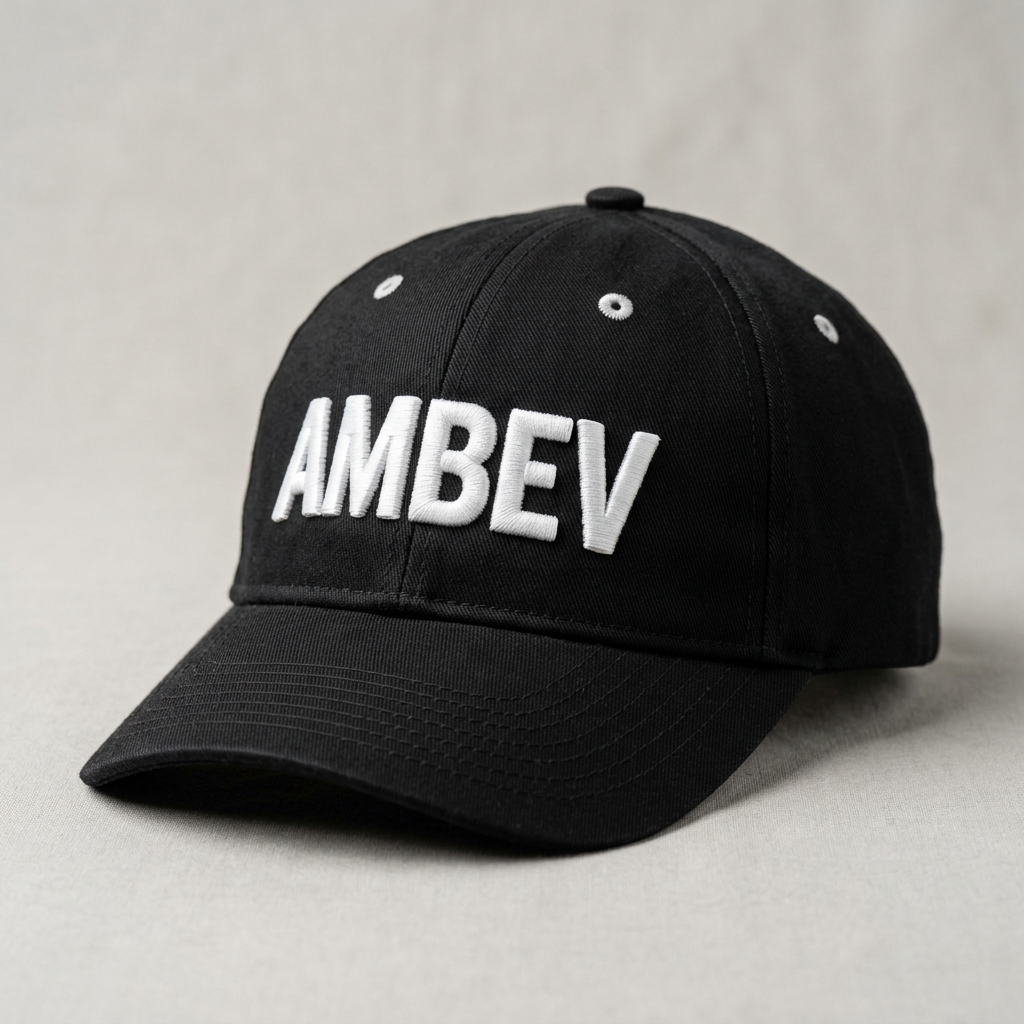 Exemplo de Bordado: Boné Ambev